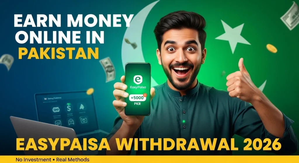 how to earn money online in pakistan and withdraw with easypaisa