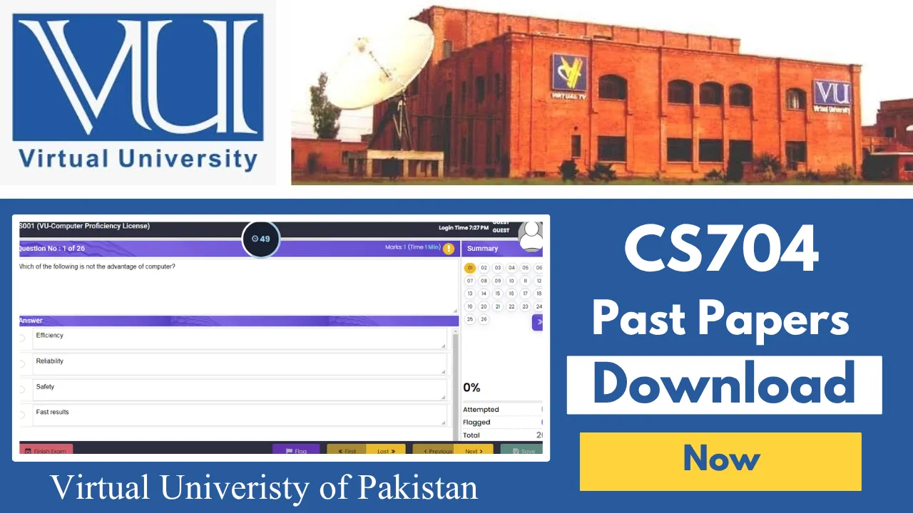 CS704 Past Papers with Answers – 100+ Solved PDFs for Final Term Success CS704 Past Papers with Answers – 100+ Solved PDFs for Final Term Success