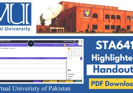 STA641 Handouts PDF Free Download 2026